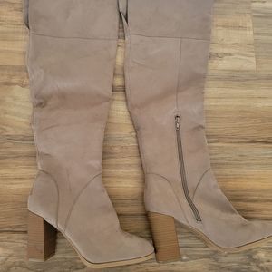 Call it Spring, Ladies Long Beige, size 10 over the knee boot